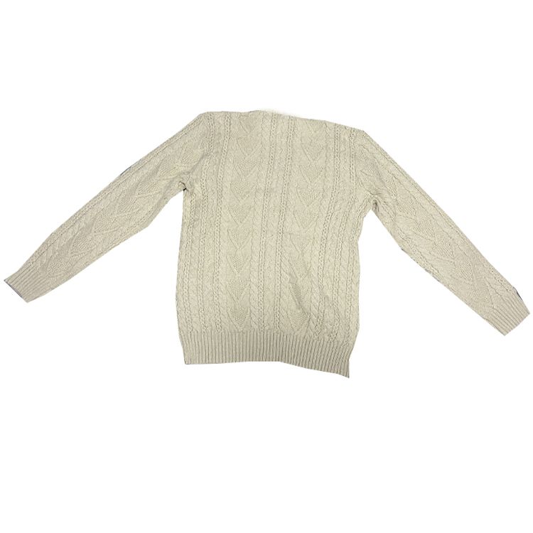 Polo Ralph Lauren Knit Sweater Ss23 Solid Color Round Neck Long Sleeve Men Tops Beige 323909913-001