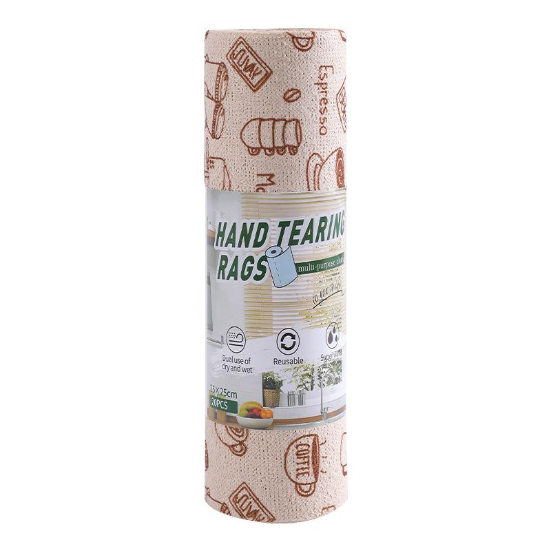Ultra-Fine Fiber Tearable Cleaning Cloths - Wet & Dry, Thickened Weekly Disposable Wipes for Kitchen Use