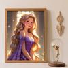 Diamond Painting 5D Round Diamond Full Drill Rapunzel Diy Handmade Stickers, Home Decoration Paintings