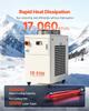 Industrial Water Chiller, 5000W, Industrial Water Cooler Cooling System with Compressor, 15L Tank Capacity, 70 L/min Max Flow Rate, Laser Chiller, for