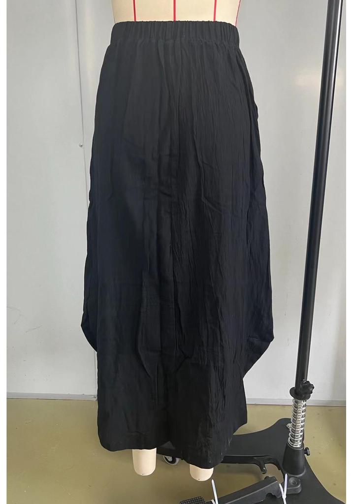 Women's 2025 Plus Size A-Line High Waist Flare Dance Skirt - Half-Length, Slimming, In Stock