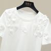 Women's Elegant Floral Short Sleeve T-Shirt