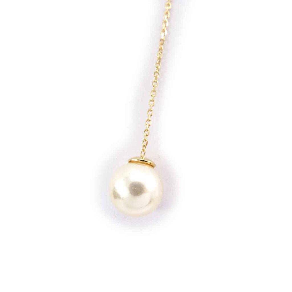 Les Trésors De Lily [E7053] - 'Unique' White Gold-Plated Necklace