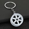 Portable Keychain Wheel Shape Key Ornament Suitable for Trendsetters and Anyone Seeking a Distinctive Style Statement