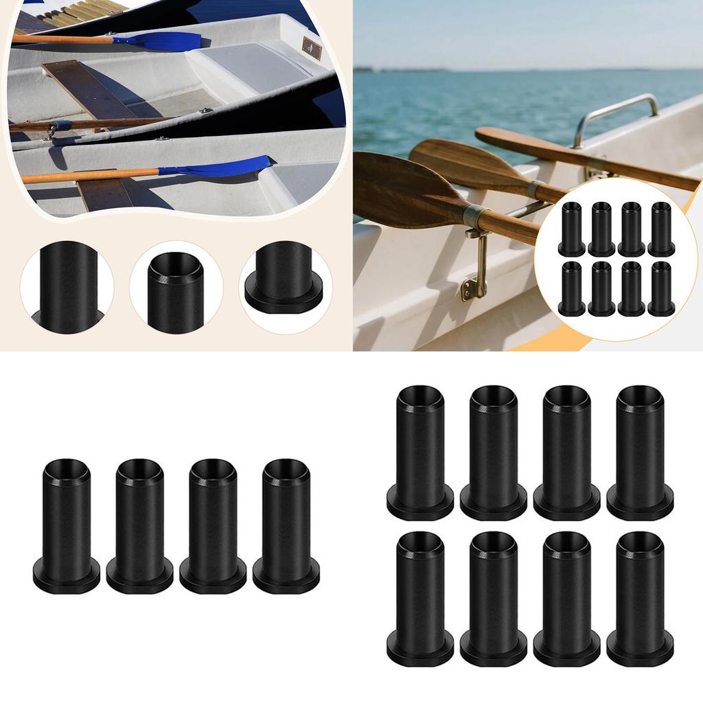 Universal Oarlock Bushing Nylon Socket Insert Non Slip Oar Sleeve Replacement for Kayak Row Boat Paddle Locks