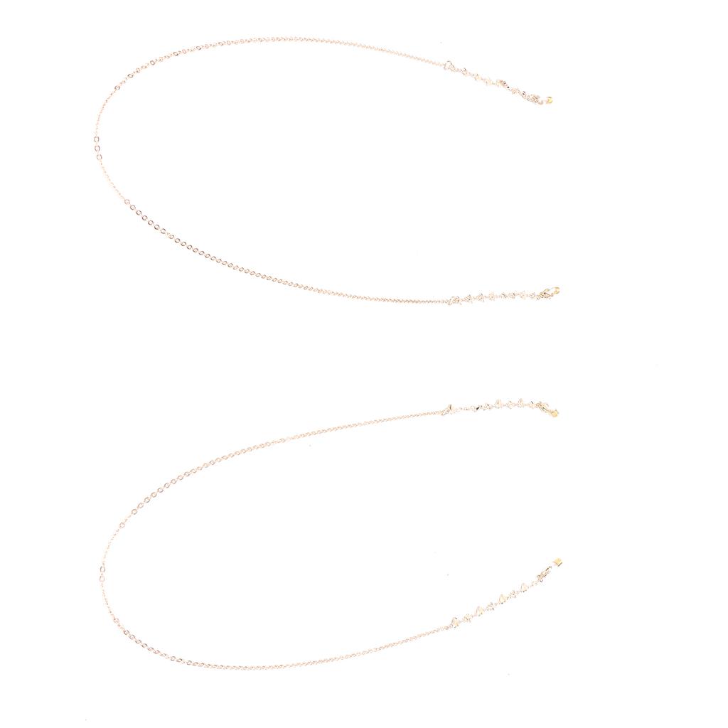 2pcs Face Cover Holder Chain Lanyard Strap Love FivePointed Star Sunglasses String Holder