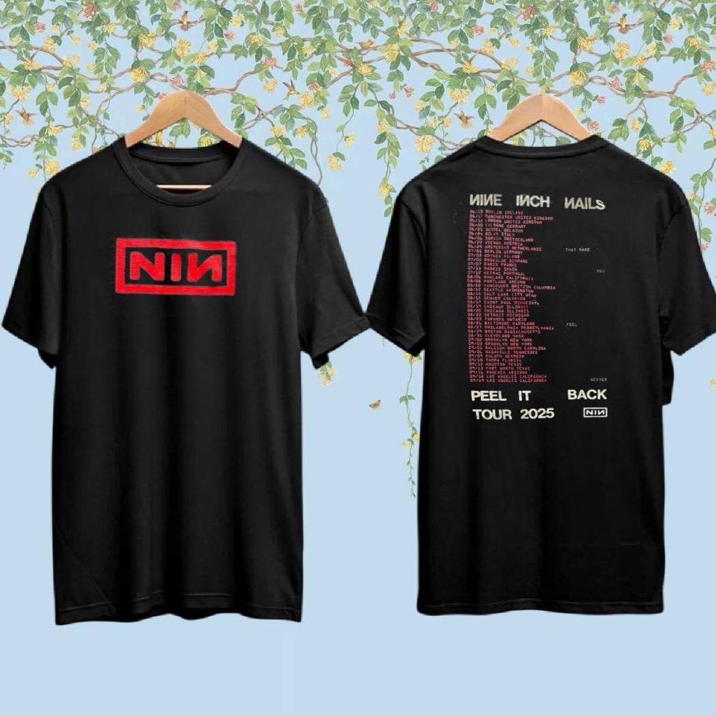 Nine Inch Nails Merch Peel It Back Tour 2026 Unisex T-Shirt Nachdruck