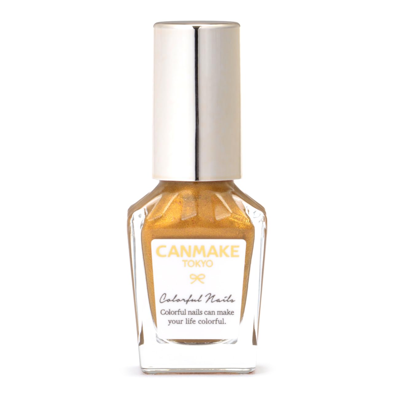 

Canmake Colorful Nails N108 Ginkgo Namiki 8ml Nail Highly Metallic Yellow Polish, Pigmented, Quick-Drying,