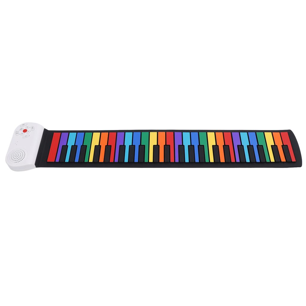 49 Keys Roll Up Piano Toy Realistic Sound Rechargeable Electric Hand Roll Piano Toy for Beginner