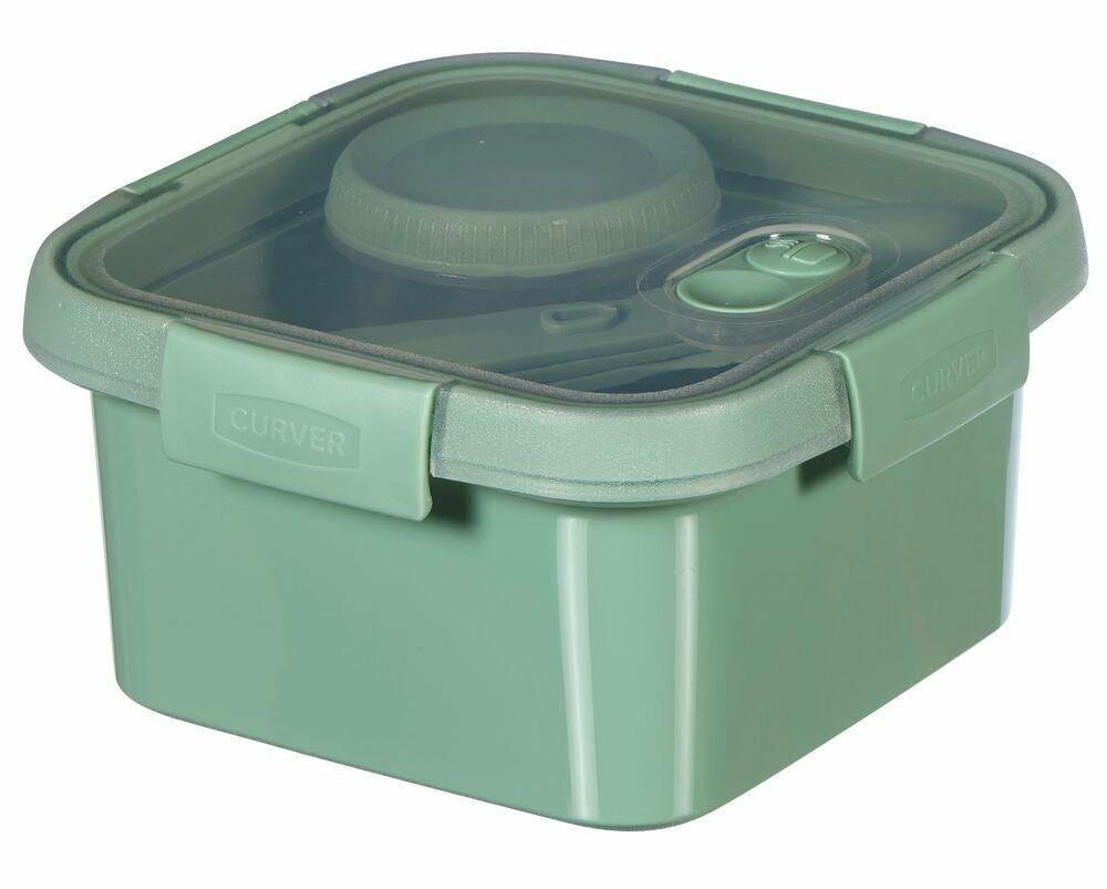 Curver Pojemnik Na Żywność Kwadratowy Lunch Kit 1,1L Zielony