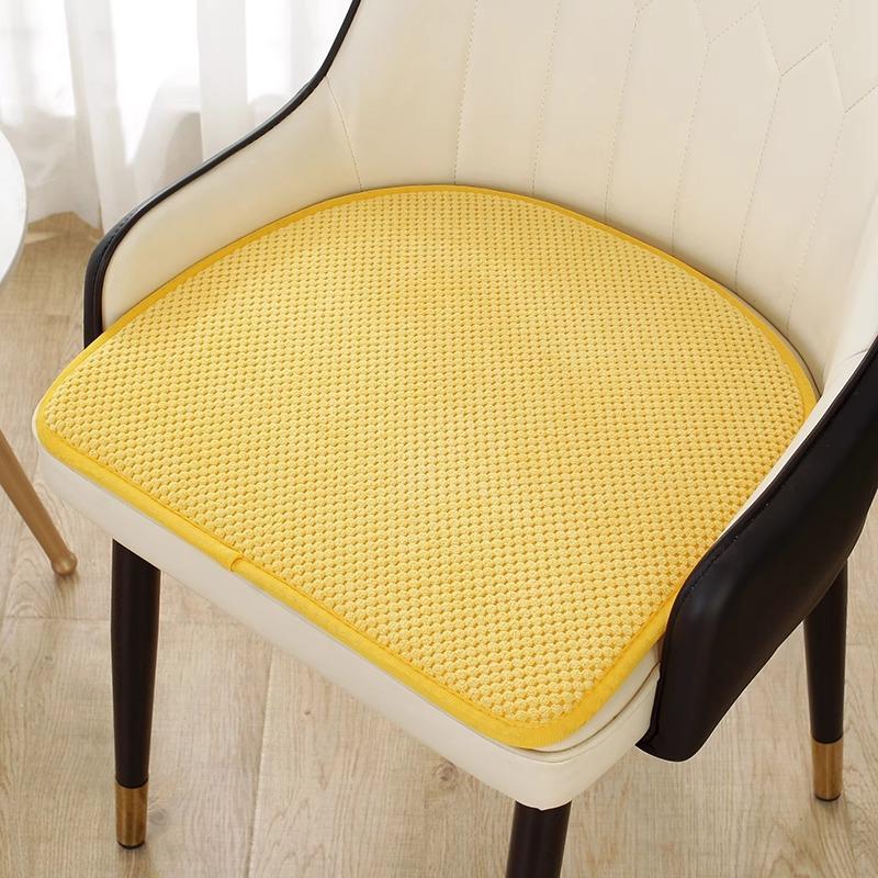 Простая U-образная подушка на стул для обеденного стола из вельвета однотонная легкая роскошь полукруглая подушка на стул для обеденного стола скандинавская подкова нескользящая подушка для сиденья 4042cm 1298₽