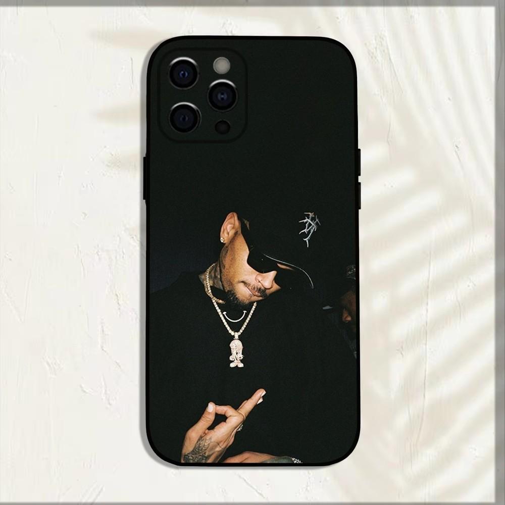 American Rapper C-Chris Brown Phone Case For iPhone 16,15,14,13,12,11,Pro,X,XS,Max,XR,Plus,Mini Soft Black Cover