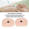 1 Pair Soft Silicone Eye Model Flexible 5D for Practicing Piercing Suture Makeup Tching Instructions