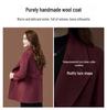 Women's Slimming Double-Faced Cashmere Coat - High-End Winter 2025 Collection for Middle-Aged Women