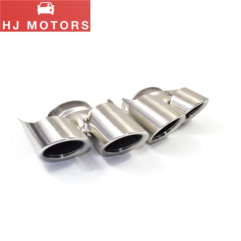 Carbon Fiber Exhaust Tip for Porsche Panamera (2014-2024) серебряный