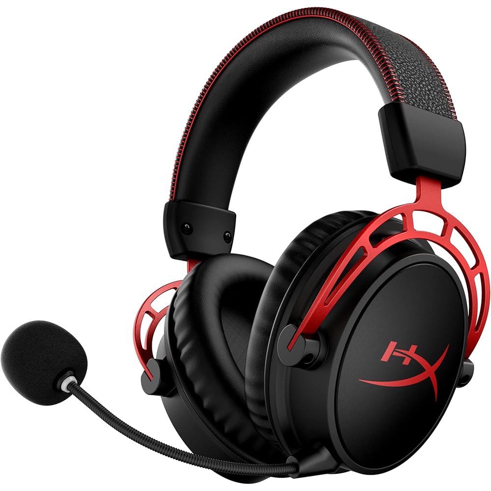 

HyperX Cloud Alpha Wireless Gaming Headset 300 Hour Battery Life DTS Audio Red for PC and Switch