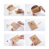 10Pcs DIY Greeting Cards Invitation Greeting Card Kraft Paper Dry Flower Envelope  Birthday