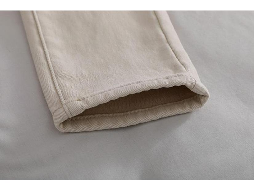 High-Waisted Fleece-Lined Women's Slimming Harem Jeans - 2025 Autumn/Winter Collection