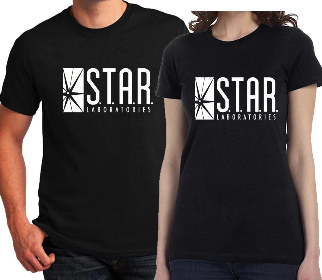

STAR LABS T-shirt Flash movie Dr Wells metahuman Fan Shirts Halloween Costume L