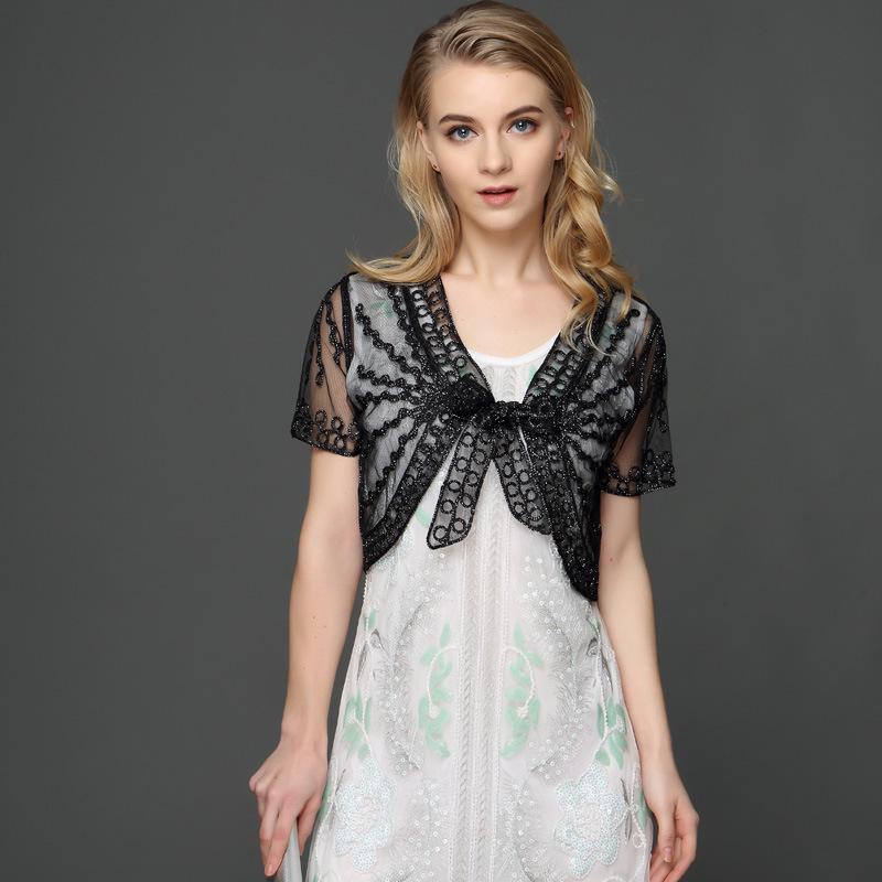 Plus Size Lace Sun Protection Shawl Cardigans & Short Jackets for Women