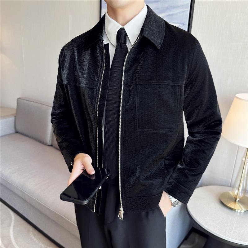 High Quality Men's Casual PU Leather Jackets 2025 Spring Autumn Streetwear Loose Faux Leather Coats Youth Motorcycle Tops