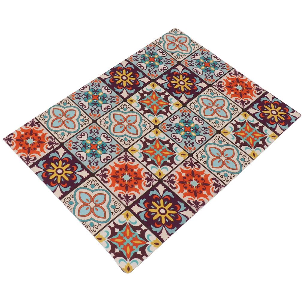 Coffee Bar Mat 3.5mm Thick Bright Colors Anti Slip Rubber Backed Waterproof Dish Drying Mat for