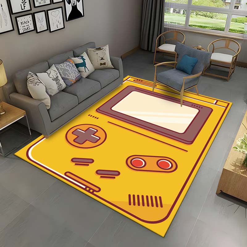 Retro Game Console Game Boy GBA Area Rug,Carpet Rug for Home Living Room Children Bedroom Sofa Doormat Decor,Non-slip Floor Mat