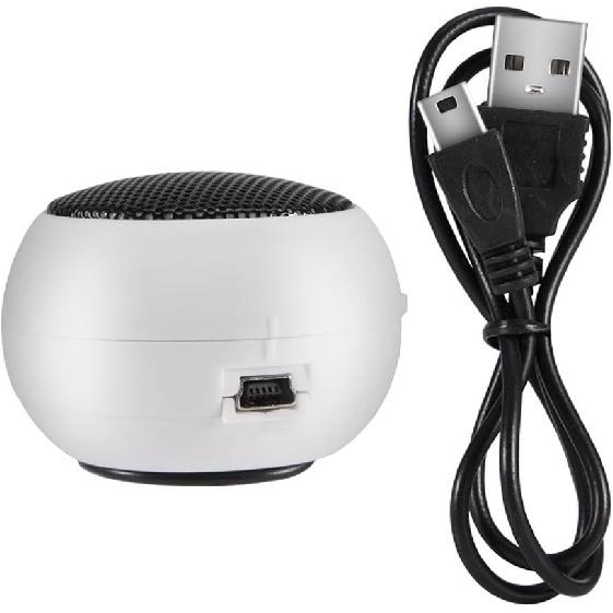 Portable Computer USB Speaker, Mini HD Audio Subwoofer Speaker with 3.5mm Audio Cable for PC Laptop Mobile Phone MP3(Black)