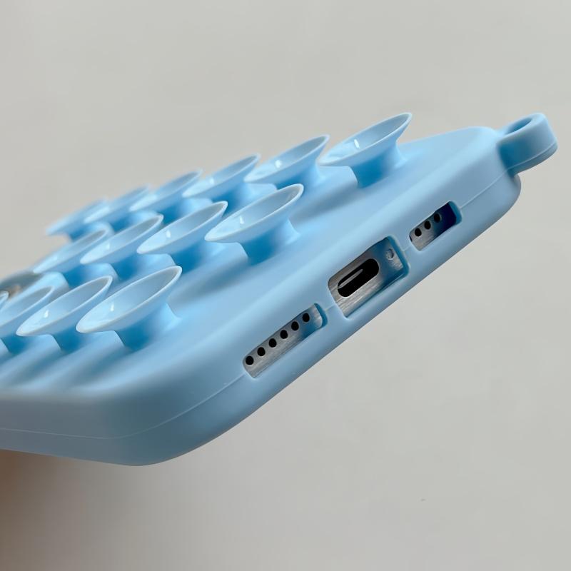INS Cute Creative Suction Cup Phone Case For For Iphone 16 1 Plus 14 13 12 11 Pro Max Gadget Holder Funny Soft Silicone Back Cover