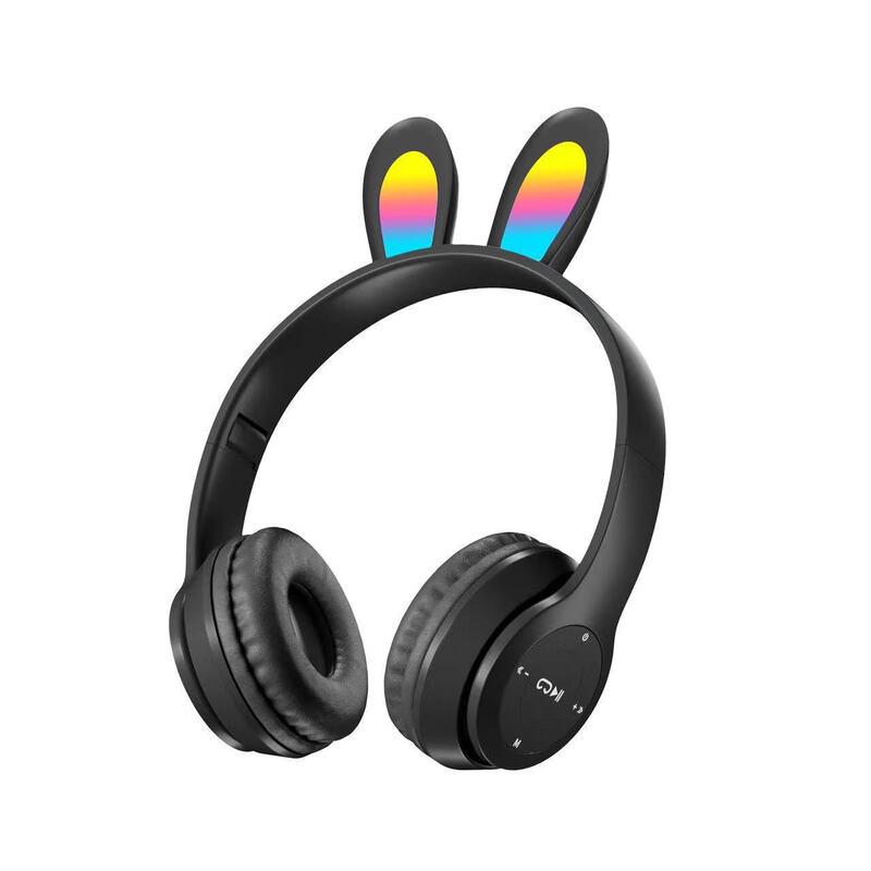 

OIMG Дитяча ігрова Bluetooth-гарнітура зі світловідбиваючими вушками кролика