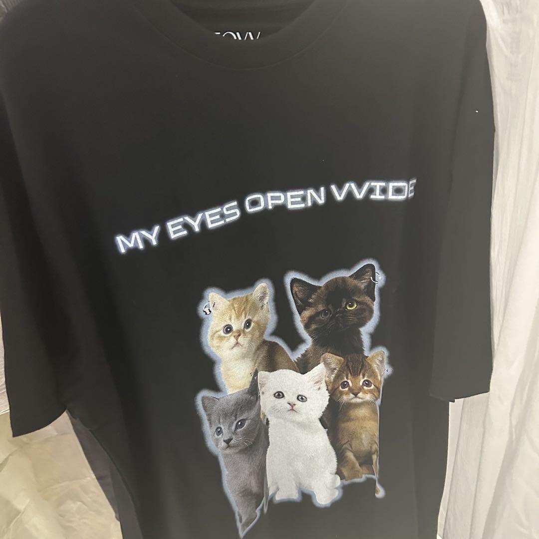 

[USED] meovv miyao pop up md t-shirt black korea