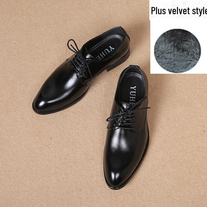 

Мужские молодежные остроносые кожаные туфли: Британский формальный свадебный и повседневный стиль со шнуровкой 41