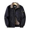 Cotton-padded Men's Youth Casual Velvet Thickened Warm Autumn and Winter Cotton-padded Leader Cotton Jacket