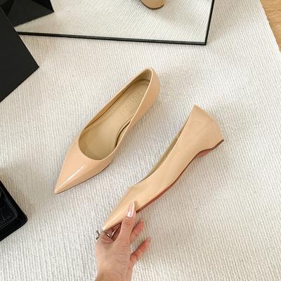 Scarpe Piatte Donna Suola Rossa Banchetto Sottili Appuntite Sexy Scarpe da Donna con Suola Rossa Ballerine Donna Scarpe da Lavoro Comode per il Lavoro Adulto