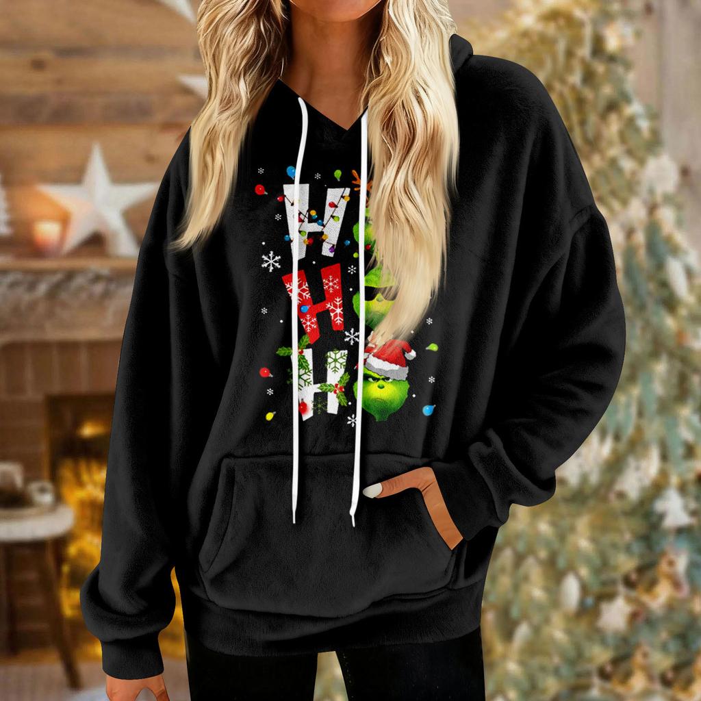 Hoodies For Women Oversized Winter Plush Cute Sweatshirts Pullover Trendy Fall Winter Clothes