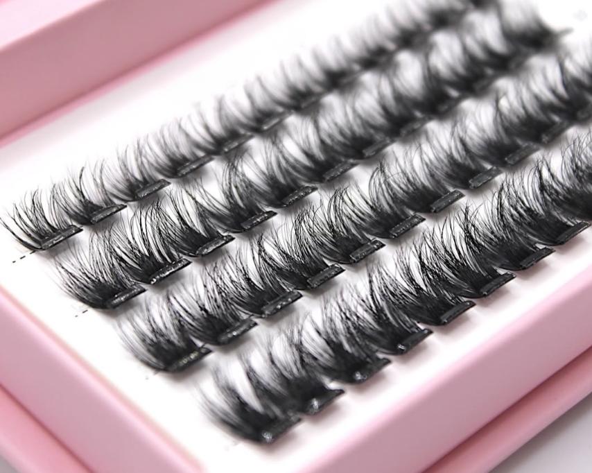 UNIQUE LASHES Factory Price 30D 40D Cluster Lashes Book Large Capacity Fluffy Wispy Individual Lashes for DIY Lashes at Home