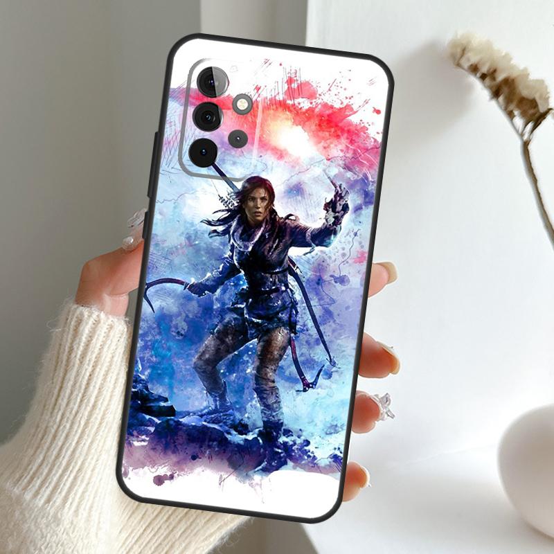 Lara Croft Tomb Raider Case For Samsung Galaxy A16 A26 A36 A56 A55 A35 A15 A54 A34 A14 A52 A32 A12 A13 A33 A53 A17