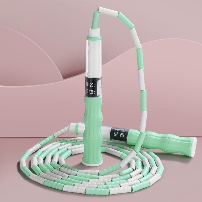 Keep Workout and Weight Loss Fitness Segmented Adjusted Beaded Jumping Rope