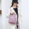 Nylon Backpack Women's Schoolbag Solid Color Small Handbag Travel Lightweight Backpack