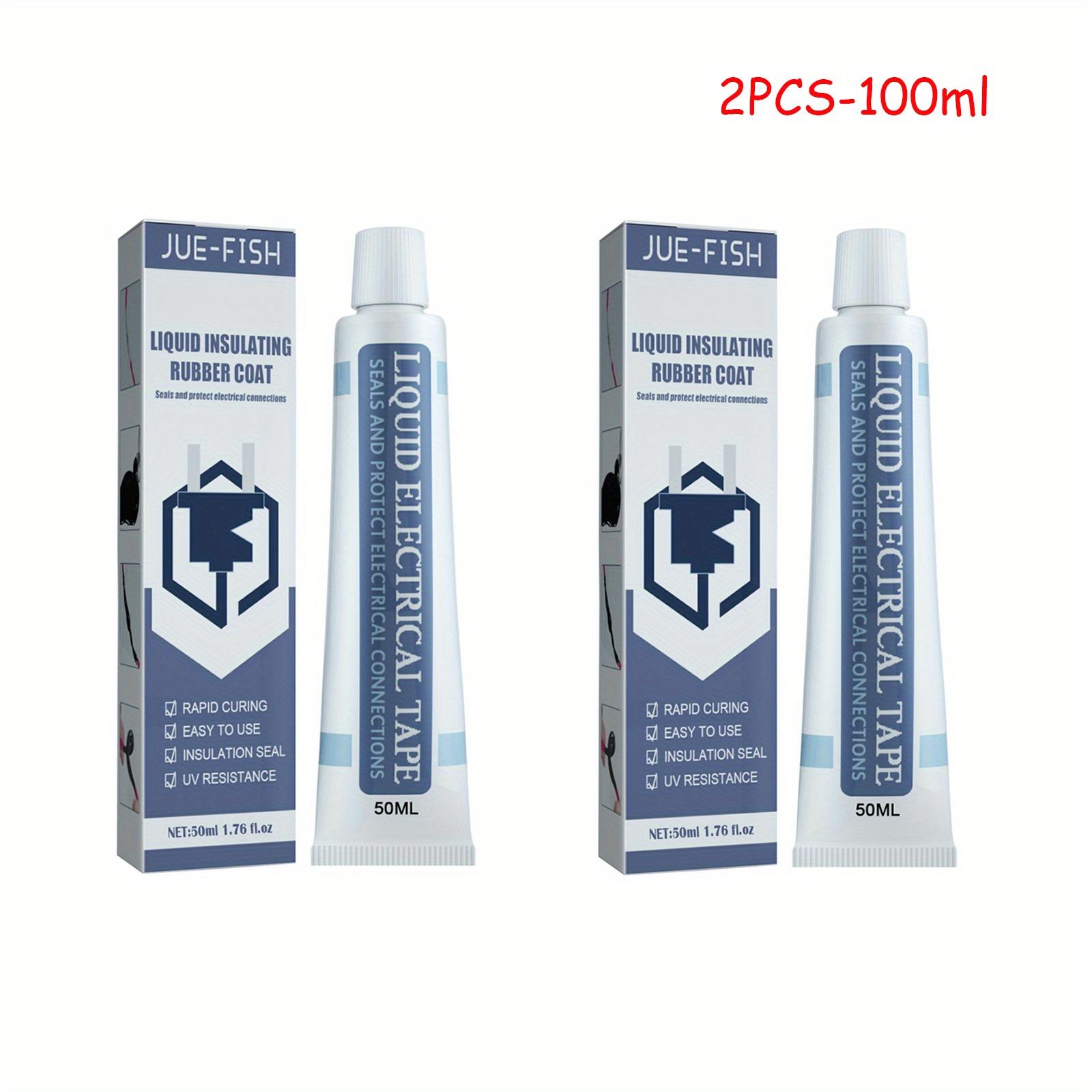 

2pcs Liquid Insulating Tape, Electrical Wire Cable Coat Repair Glue for Electric Circuit Board Protection 2pcs чорний