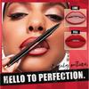 Matte Lip Liner, Water Resistant & Smudge-proof, Pigmented Color for Daily Casual, Office, or Party Use