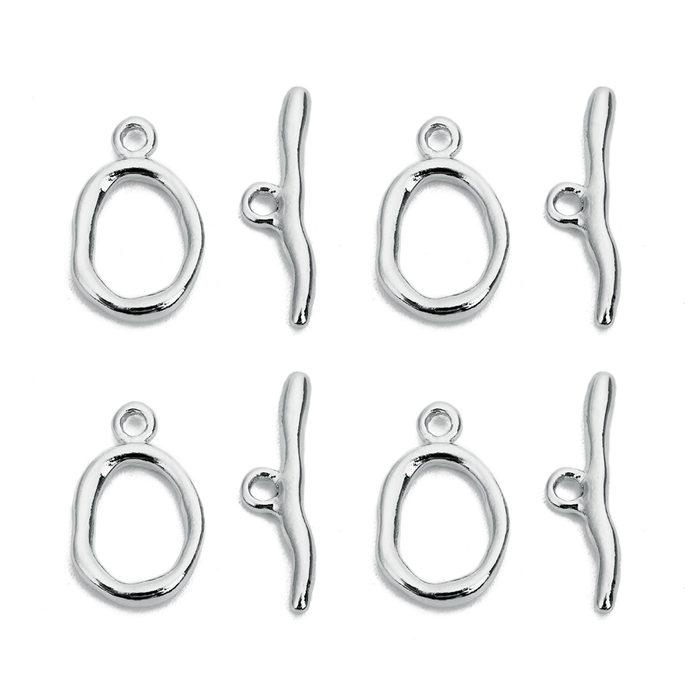 

5set/lot 12x20mm Irregular Curved Copper OT Clasps Buckle Connectors Fit Bracelet Necklace For DIY Jewelry Making Findings 12x20mm