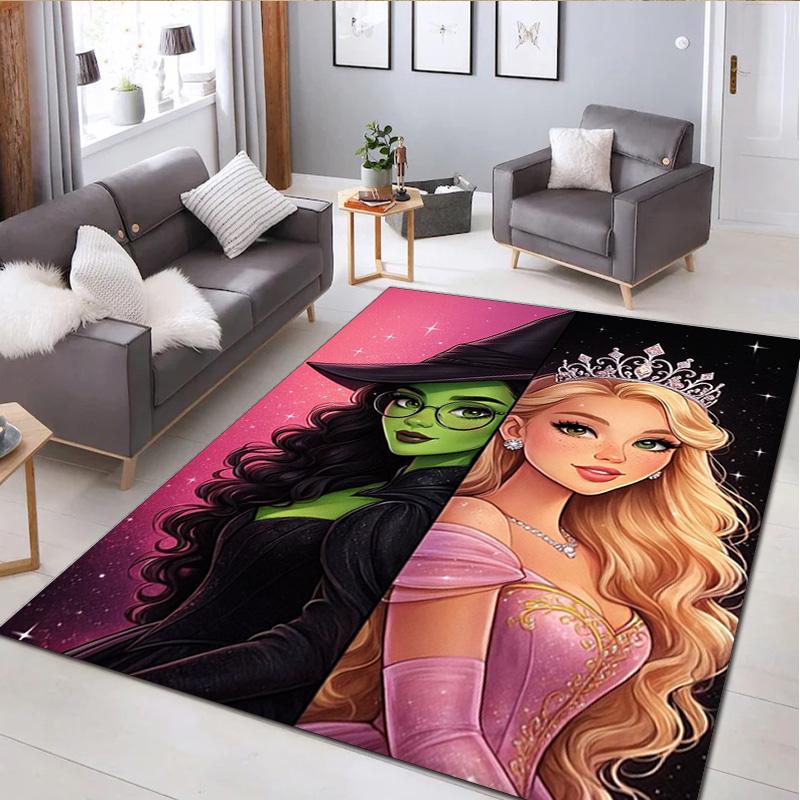 Witch Princess Print - Home Rug Office Carpet Room Rug Computer Chair Area Rug Holiday Gift