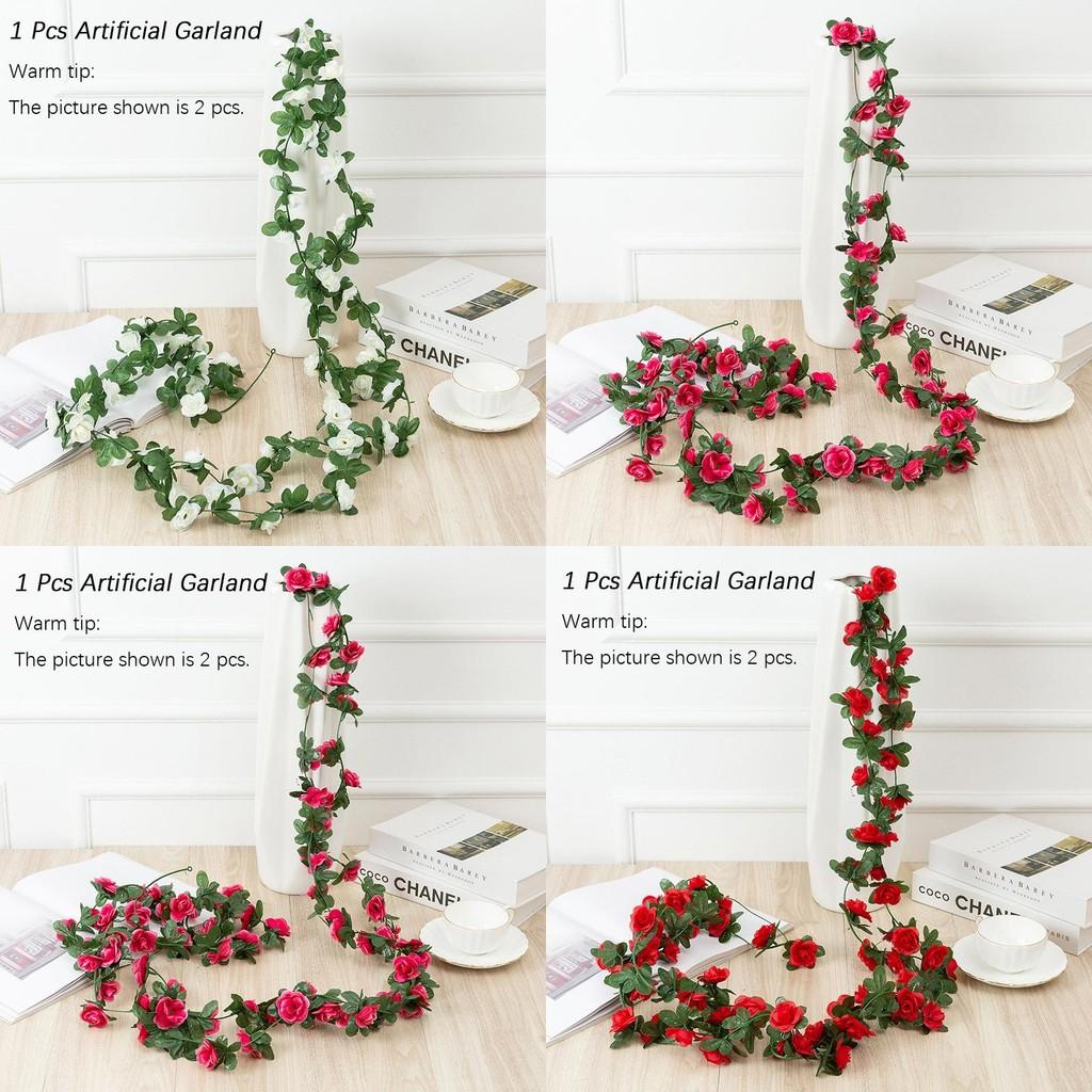 Vibrant 2.5m Artificial Flowers Spring Small Peony Ivy Leaf Vine Perfect For Wedding Decorations
