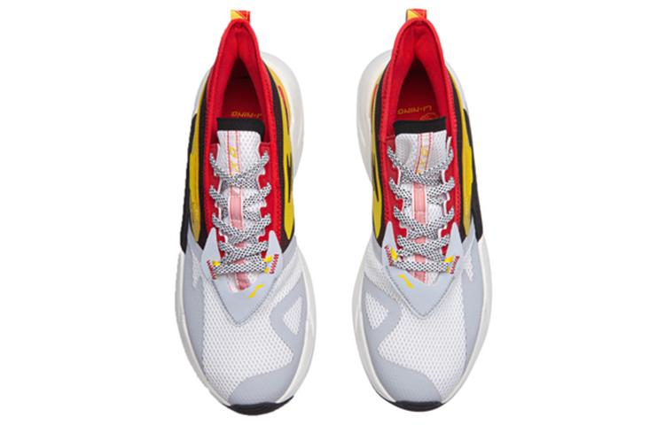 Li Ning Exceed Cushioning Slip Resistant Abrasion Resistant Low top Running Shoes Men's Vermilion AGLQ029-1