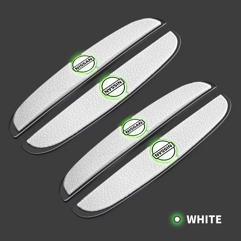4 Pezzi Strisce Paraurti Anti-collisione per Portiere Auto Adesivo Luminoso per Nissan J10 X-Trail Qashqai Juke Leaf Micra NOTE Patrol Gadget