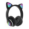 Wireless Headphones Cat Ears Bluetooth Earphones Stereo Music Sports Gaming Headset with Mic