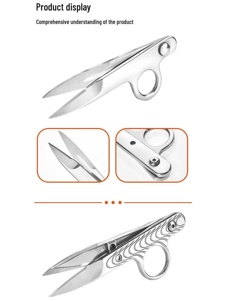 High-Quality U-Shaped Stainless Steel Thread Clipper for Tailoring and Cross Stitch