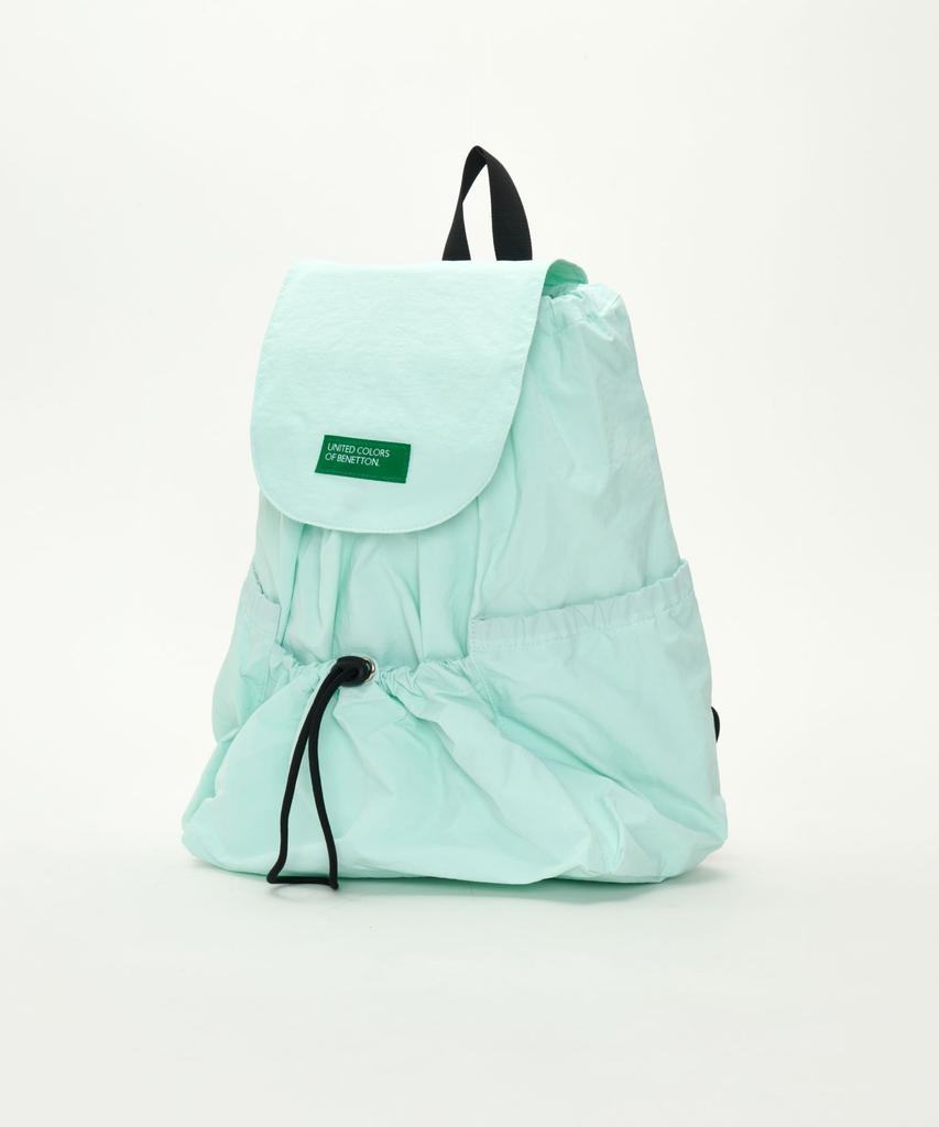 Benetton Shirred Laptop Backpack - [Mint]