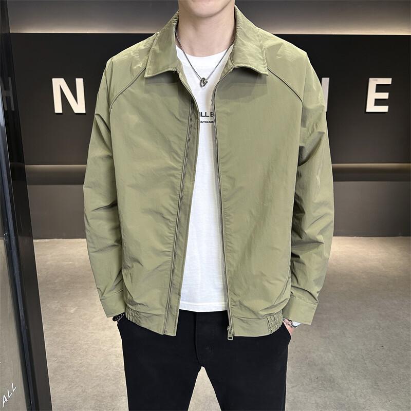 Spring New Product Men'S Fashion Versatile Trend Casual Korean Version Structure Splicing Lapel Jacket Loose Handsome Jacket